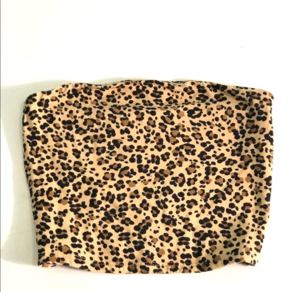 Leopard tube top
